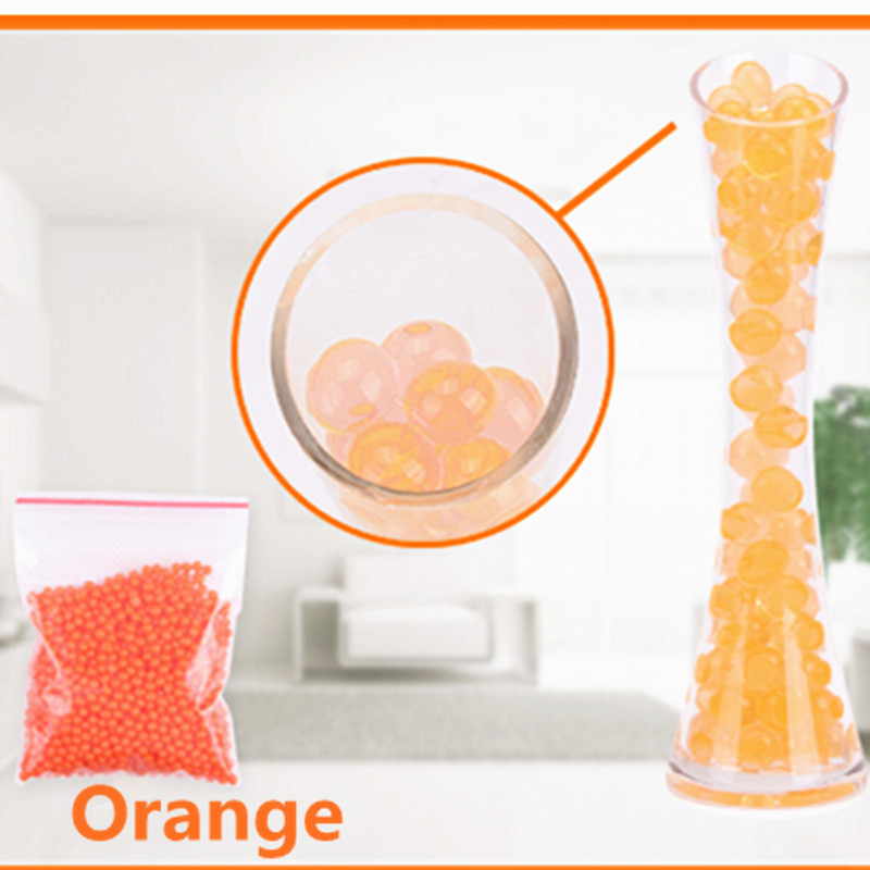 1000pcs / lot  ÷ ũŻ     ̿    /   / /1000pcs/lot  orange color Crystal Mud Soil Water Beads Bio Gel Ball For Flower/Weeding/D